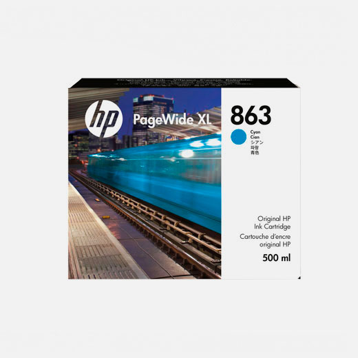 F9K40A - HP 863 500-ml Ciano PageWide XL Ink Cartridge