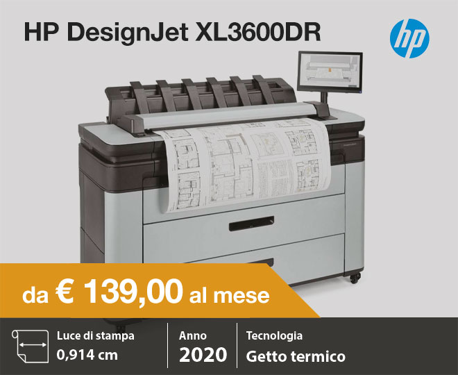 HP DesignJet XL3600DR usato